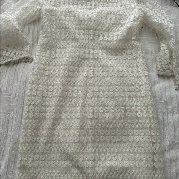 Detailed White Dress. - Picture 2 of 6